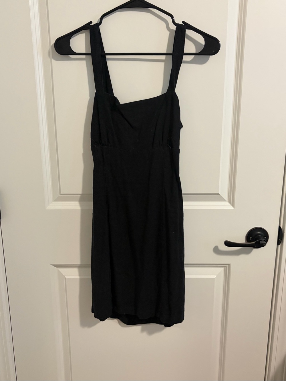 Classic Black Women's Square Neck Dress LA Hearts